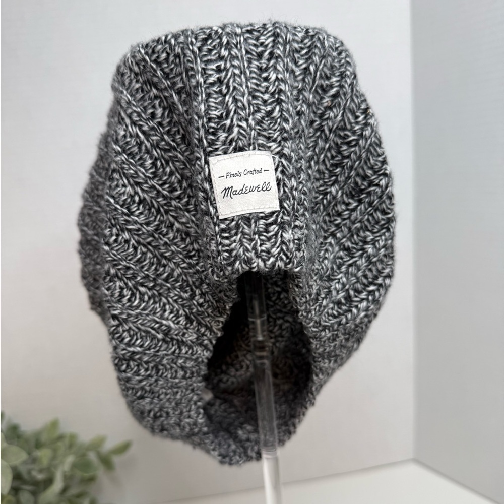 Madewell Marled Knit Slouchy Beanie OSFA Outdoor Cozy Cabincore Streetwear Boho - Picture 2 of 11